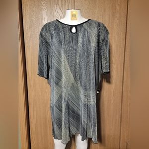 3XL Black /Gray Blouse